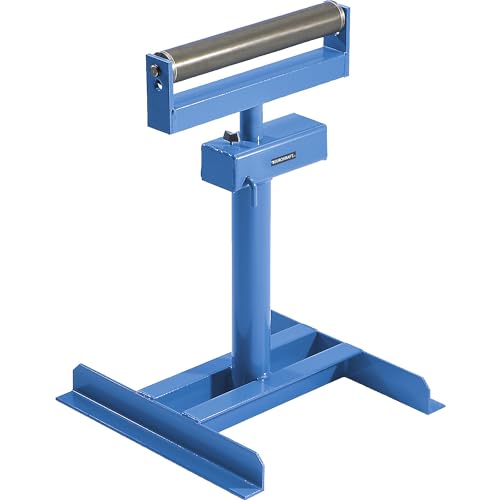 eurokraft | Rollenbock | mit Stahltragrolle | Hubbereich 610-970 mm | Tragfähigkeit 1000 kg