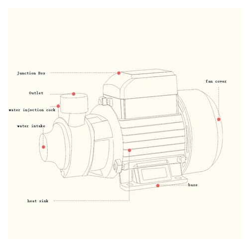 Pompe à eau DC 24V QB60 centrifuge auto-amorçante à grand débit - 4