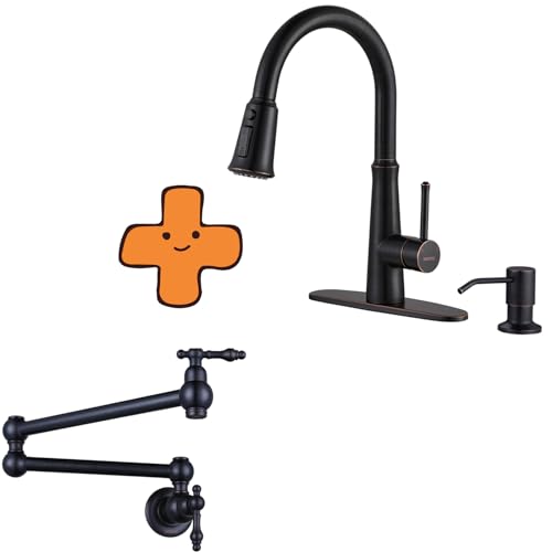Robinet remplisseur pot cuisine bronze prestigieux HMJGDZG et son distributeur