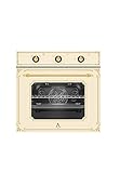 ALPHA Horno de Gas NEPTUNO CREAM GAS Rústico Crema. Ventilador y Temporizador en Horno. ** Alta Gama**