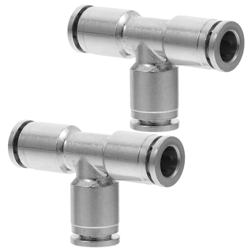 Conector en T de cobre evita fugas en mangueras de aire de 8 mm industriales 2