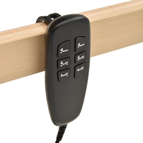 vidaXL Lattenrost Elektrisch mit 42 Latten 7 Zonen Verstellbar im Kopf- und Fußbereich Motorrahmen Lattenrahmen Bettauflage Bettrost 70x200cm – Bild 8