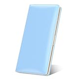Nipichsha Womens Wallet, RFID Slim Wallets for Women, Thin Ladies Credit Card Holder Purse, Cute Leather Bifold Clutch Billfold with 11 Card Slots & ID Window, Blue