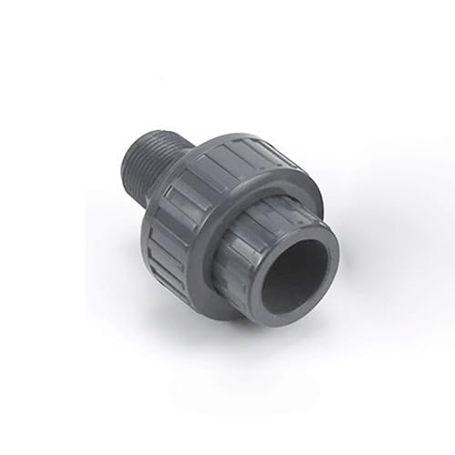 Pipe Connector, Male Thread Union Water Pipe Connector Plastic Tube Adapter, for Garden Irrigation Fittings Accessories(50mm X 1.5 inch)
