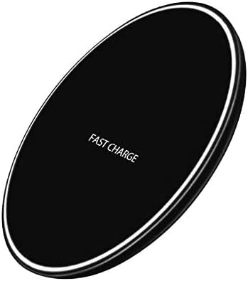 Cargador inalámbrico para iPhone y Samsung, almohadilla de carga rápida con USB C, compatible con protocolo PD (sin adaptador de CA)