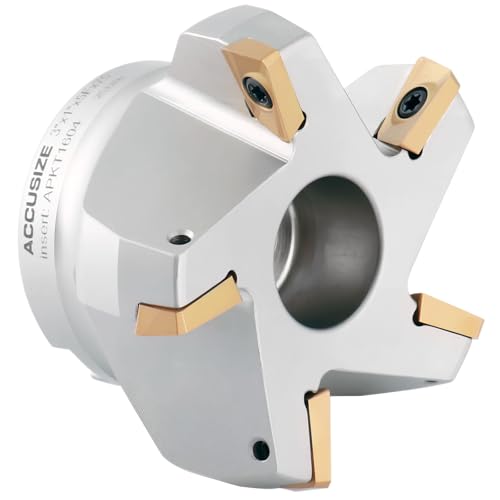 Fraise à surfacer indexable Accusize 75° avec 5 inserts carbure APKT 1604 - 5