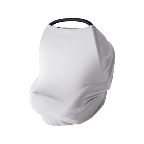 PurComfy Baby Car Seat Cover, Supersoft Bamboo Viscose Carseat Cover for Infant Boys & Girls, Breathable Multi-Use Breastfeeding Covers, Canopy for Ca