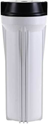 Miniatura 2 de Hydronix HF2-10WHBK12 - Carcasa de filtro de agua blanca de 10 pulgadas con tapa negra para filtración RO para toda la casa - puertos de 12"