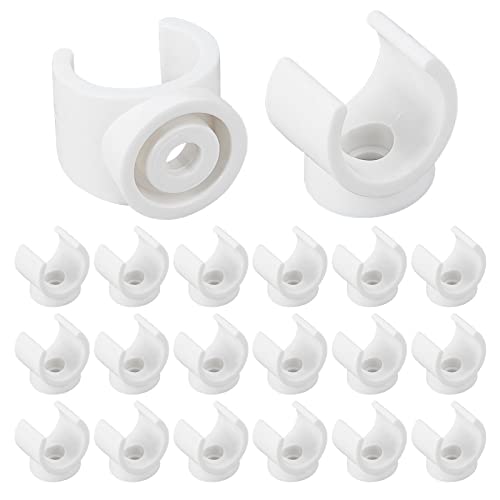 GORGECRAFT Soporte de PEX con Gancho En U de 1 Pulgada Clips de Repuesto para Bandeja de TV Abrazaderas de Tubería de Agua de PVC Abrazaderas de Garra Soporte para Tubería de 19 mm(20 Paquetes)