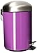 KOTARBAU® Kosz na śmieci ze stali nierdzewnej, fioletowy, 320 x 200 mm, 5 l, ze zdejmowanym zbiornikiem wewnętrznym