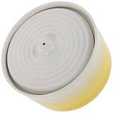 MUELODSIC Keramik Haustier Trinkbrunnen mit Heizung 1300 Ml Leise Zirkulation Katzenbrunnen für Kleine Hunde und Katzen