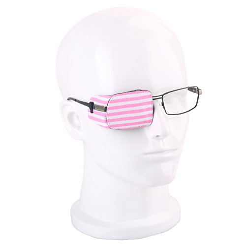 Pack of 1 Eye Patches No Light Leak, Soft and Comfortable Amblyopia/Lazy Eye Patches For Children, Kids Eye Patch,Strabismus, Child Health Protection Light Zebra Pink