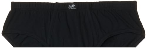 Image of Jockey 3035 Boys Super Combed Cotton Solid Brief with Ultrasoft Waistband (Pack of 3) Sleet, Black & Raw Sienna 11-12 Yrs