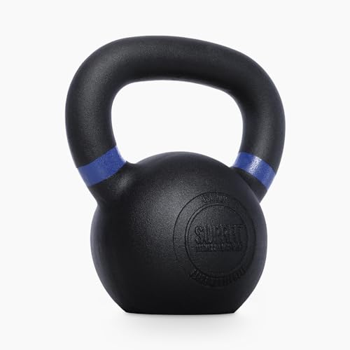 SUPRFIT – Elite Kettlebells – pulverbeschichtete Kugelhantel aus massivem Gusseisen für Fitness, Crossfit & Krafttraining – mit Farbcodierung zur besseren Unterscheidung der Gewichte – Bild 3