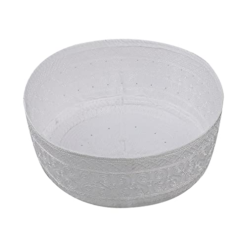 Image of Men Muslim Prayer Kufi Hat Prayer Headwear Cap Islamic Beanie Skull Cap Embroidery Kofia Topi Sun Hat