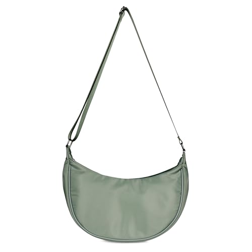 Sac crossbody bugatti Mare 1.0 Moonbag noir en polyester léger pour femme