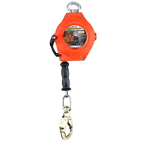 Malta Dynamics Hybrid Hog Series Self Retracting Lifeline 20' Class A & B, Quick-Action Braking System, YoYo Cable, Fall Protection Retractable Safety Lanyard - OSHA/ANSI Compliant