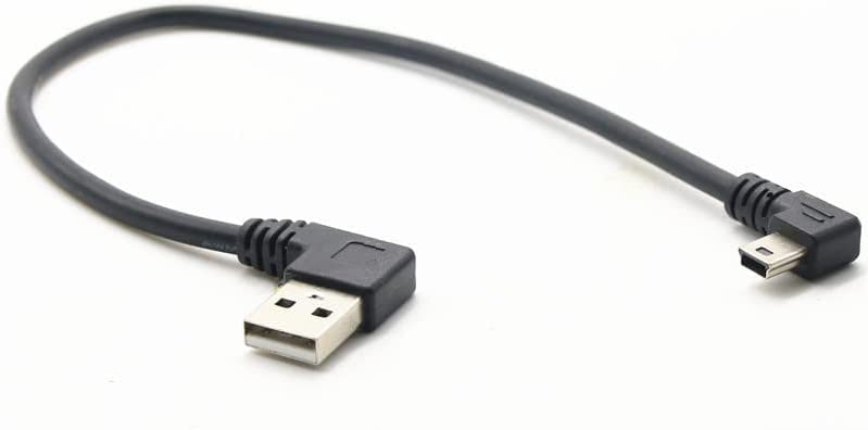 Miniatura 2 de Mini cable USB macho a macho Mini B Cable de ángulo recto 90 dgree USB Extensión Mini USB Cable para Kodak Canon ELPH Nikon Coolpix Cámara ps4 ps3