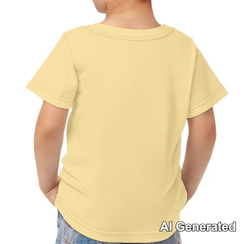Image of Xhuibop Kids Tshirts Girls Boys 3-16 Years Summer Clothes for Teens Loose Fitting Tops