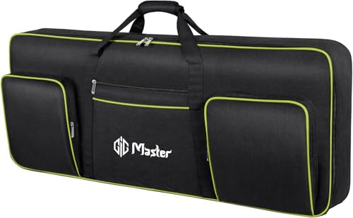 Image of GIG Master Keyboard Bag /Cover /Case for SA-76, SA-77, SA78, 44 Keys Mini Keyboard with Double Pocket(Black Green)