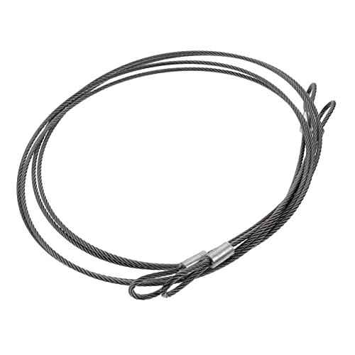 Housoutil 2 Pcs Braided Security Cable Stainless Steel Safety Wire Rope for Locks Latches