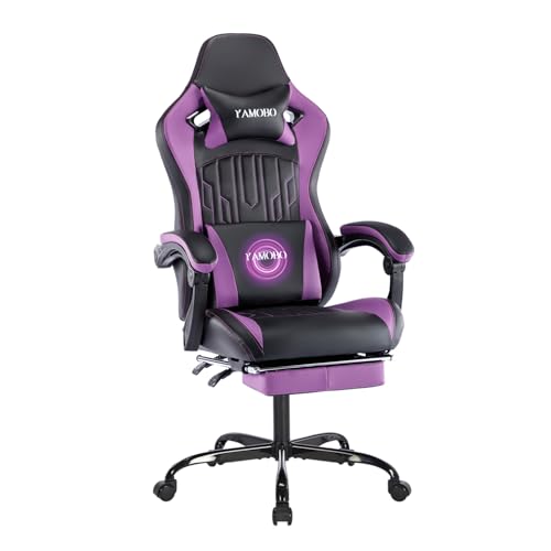 Gamingrecliningchairwithfootrestlinkagearmrestsbigandtallmodernstylecomputerchairswithmassagelumbarsupportleatherpurple Urban Country Home Decor Gaming reclining chair with footrestlinkage armrestsbig and tall modern style computer chairs with massage lumbar support leather purple urban country home decor