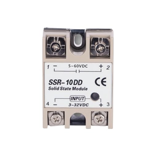 Relé de estado sólido interruptor CC disipador calor contactor modular 40A 12V 24V
