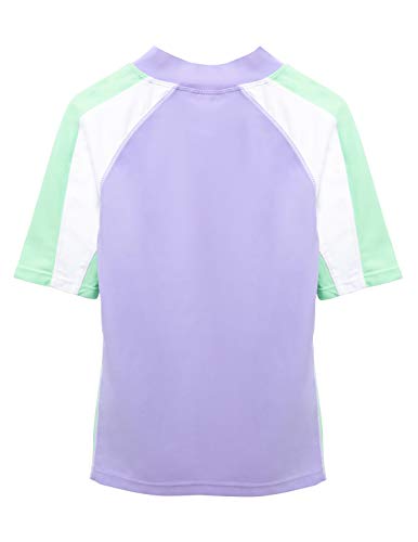 Image of Girls Short Sleeve Rash Guard 12 mos - 12 yrs, UPF 50+ Sun Protection