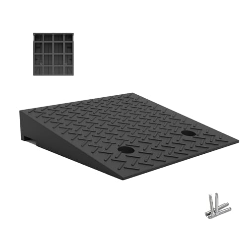Rampa de umbral de goma 50x50x10 cm