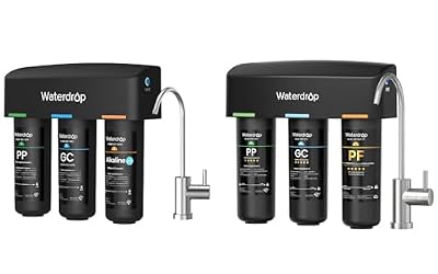 Waterdrop TSB-ALK and TSB-PF Under Sink Water Filter, ???????????????????????????? ????????+ ????????????????????????????????????????-Chlorine, Chloramine, Fluoride, PFAS, Taste&Odor, Bundle