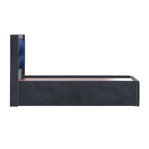 Image of Wakefit Asterion Queen Size Storage Upholstered Bed