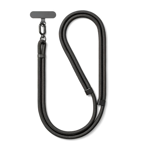 MORSUNBELA cordon telephone portable, cordon téléphone, chaine telephone portable, réglable de 40 cm à 80 cm tour de cou téléphone, pour voyages,...