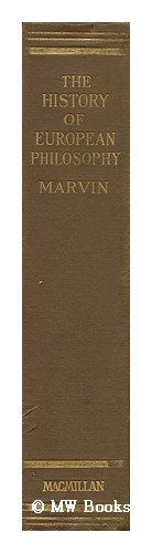 The History of European Philosophy. B00194DE9K Book Cover