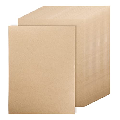 ZEAYEA 300 Pack Kraft Paper Sheets, 120 GSM Brown Printer Paper, Rustic Brown Stationery Paper for Arts and Craft, Drawing, DIY Projects, Invitation, Laser and Inkjet Printer Compatible, 8.5 x 11 Inch