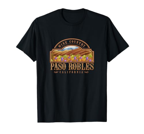 Paso Robles California USA Wine Country Winery Souvenir T-Shirt