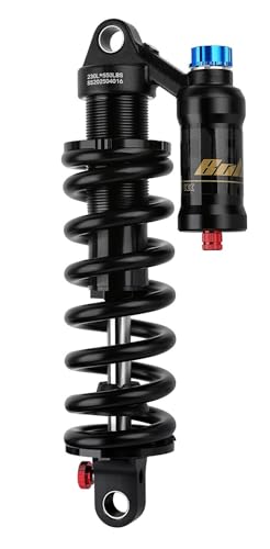 Caimcie Mountainbikes Verstellbarer Hinterer Stoßdämpfer 190/210/230mm 550 Lbs Feder 50/55/65mm Federweg Rückprall/Kompression/Vorspannung/Luftdruck (200–300 PSI) A,230/60mm