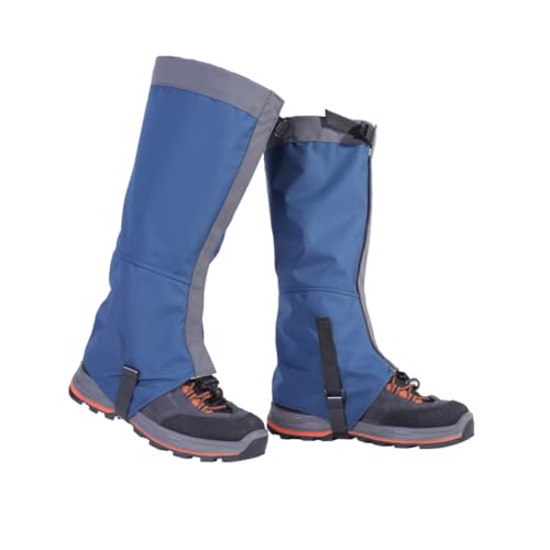 EXCEART 防雪ローカットゲイター 軽量調節可能な足カバー 向け トレッキング用雪と泥除け 山登り ハイキングに ブルー