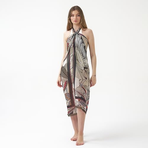 Women's Beach Cover Up, Sarong Wrap, Full-Length Pareo for Swimsuit Cover Ups4