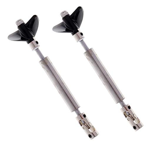 sharprepublic Eje De Las Hélices del Acero Inoxidable 2X 2 con La Junta Universal para El Barco De RC