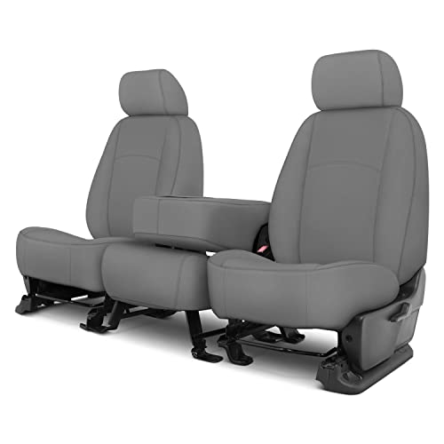 Covercraft Carhartt SeatSaver Custom Seat Covers | SSC3480CAGY | 1st Row 40/20/40 Bench Seat | for 2019-2020 Ford F-150, 2019-2022 F-250/F-350 | Gravel