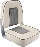 SHENYI Bootsstuhl Klappbarer Bootsstuhl Sitze mit hoher Rückenlehne for Bootszubehör Angeln Pro Casting Deck Seat Lancha Marine Zubehör (Color : Beige)