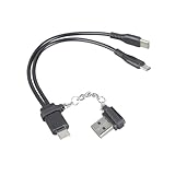 Laikoutd Globales 5-V Ladekabel Mit 4 Kupplungen USB Create Tiny Type Create Link Für Mobile Geräte Tablets Puppen LED Lampenlichter Stromversorgung C Auf Kleines Kabel