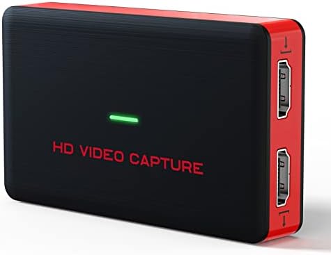 USB 3.0 HD Video Capture Card Full HD 1080P 60FPS Live Streaming Video Recorder Converter Box for Windows 10, Linux, OS X to Xbox 360 & One / PS3 PS4