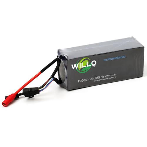 Batería 6S 12000mAh 20C de alta descarga con conector anti-chispas AS150 para drones