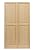 LTL Home Products SHP59 Exterior Solid Wood Raised Panel Window Shutters, 15 x 59 Inches, Unfinished Pine