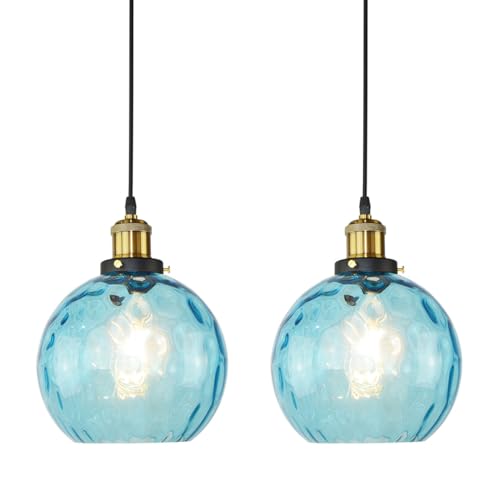 Lámpara colgante ajustable con cristal de diseño para comedor 2