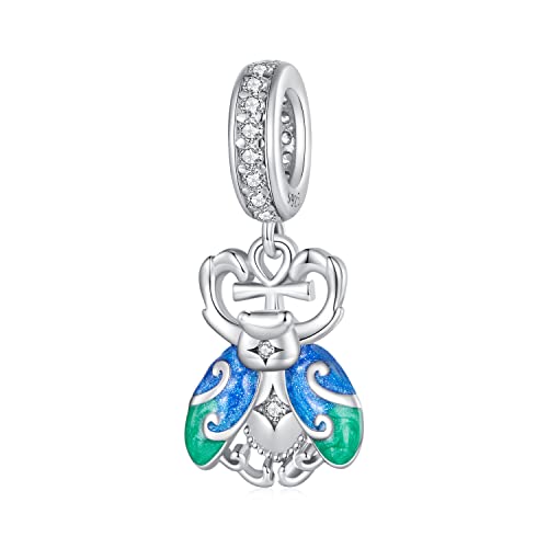 Charms de plata de ley 925 grabados con corazón para regalar a madres