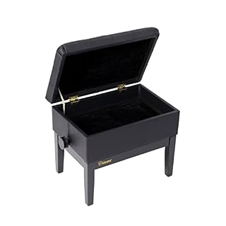 Colmann France – Banquette Piano Luxe Grand Concert à réglage hydraulique avec très Grand Coffre de Rangement, Noir - Les Beatles, Paul McCartney, John Lennon, RIngo Starr, George Harrison Colmann France – Banquette Piano Luxe Grand Concert à réglage hydraulique avec très Grand Coffre de Rangement, Noir – Image 3