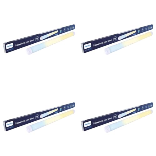 Image of Philips StarBright Wide Nxt 50W Linear LED Batten | 3-in-1 Color Changing TubeLight| 5000 Lumens | 4 Feet (1200mm) Tube Light | 2X Wider Spread & Brighter Light | 4kV Surge Protection | Pack of 4