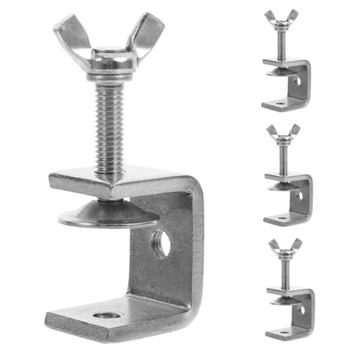 IWOWHERO 4pcs Stainless Steel u Clamp for Woodworking Heavy Duty Metal Tiger Clamp Clamps for
